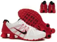 nike shox promos agent rivaly blanc noir rouge hommes chaussures